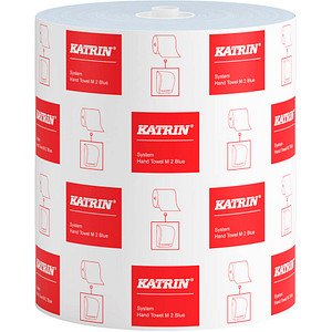 6 KATRIN Handtuchrollen System 2-lagig blau, 580 Blätter