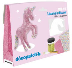 décopatch Pappmaché-Set "Einhorn", 5-teilig