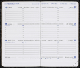 QUO VADIS Recharge pour Agenda Moderne Hebdoplan, 2024