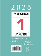 EXACOMPTA Bloc éphéméride mural, 98 x 134 mm, neutre, 2025