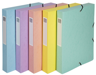 EXACOMPTA Sammelbox Aquarel, DIN A4, 40 mm, farbig sortiert