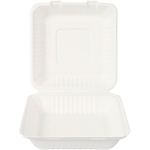 NATURE Star Zuckerrohr-Lunchbox, mit Deckel, 230 x 230 mm