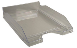 EXACOMPTA Briefablage ECOTRAY, DIN A4+, grau-transparent