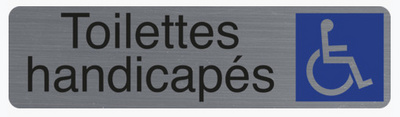 EXACOMPTA Hinweisschild "Toilettes handicapés