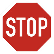 EXACOMPTA Klebeschild / Hinweisschild "STOP