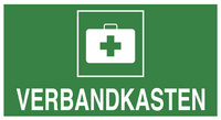 EXACOMPTA Hinweisschild "Verbandkasten", grün/weiß