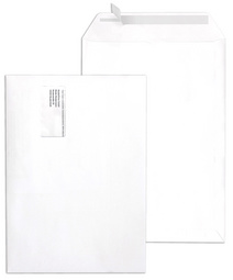 MAYER KUVERT MAILmedia Adressfeld-Versandtasche B4, mit Fenster, weiß - für den