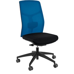 ORIGINAL STEIFENSAND Bürostuhl Eserio Netz blau, schwarz Stoff