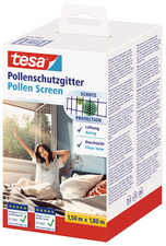 tesa Pollenschutzgitter für Fenster, 1,80 m x 1,50 m