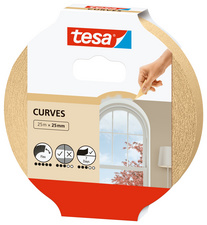 TESA Kreppband tesa tesa® Beige (L x B) 25 m x 25 mm Inhalt: 1 Rolle(n)