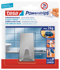 tesa Powerstrips Haken LARGE Metall, rechteckig