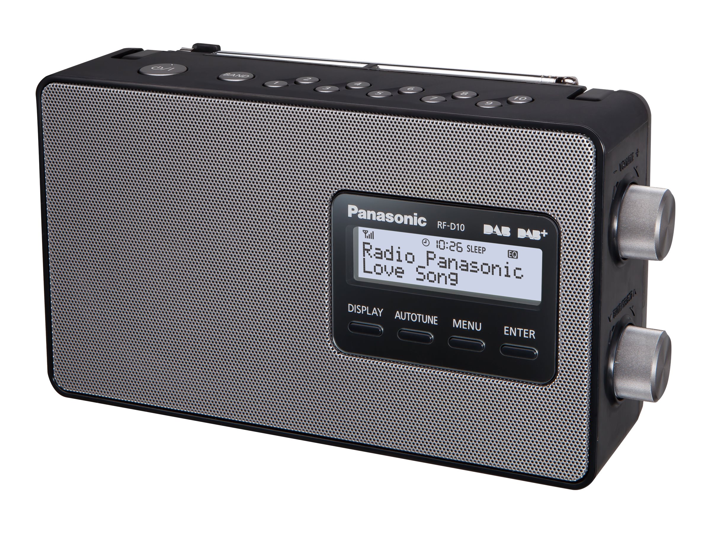 PANASONIC RF-D10EG-K DAB+ Digitalradio, schwarz