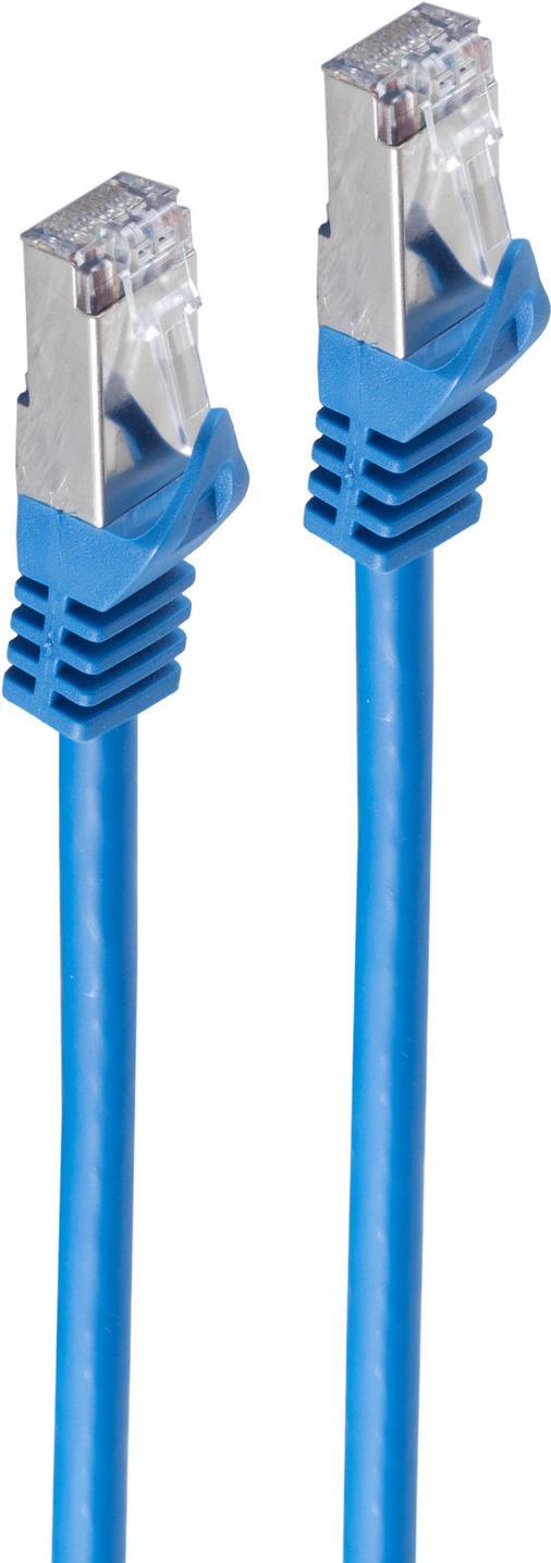 SHIVERPEAKS RJ45 Patchkabel S/FTP PIMF Cat.7 blau 1,5m