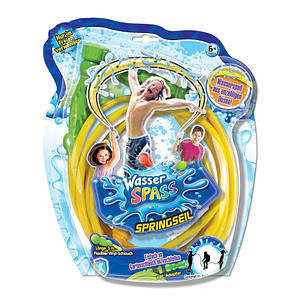 Kinder-Wassersprinkler Springseil gelb