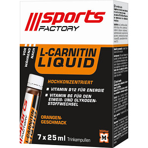 sports FACTORY L-Carnitin Nahrungsergänzungsmittel 7 x 25,0 ml sports FACTORY L-Carnitin Nahrungsergänzungsmittel 7 x 25,0 ml