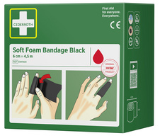 CEDERROTH Pflaster "Soft Foam Bandage", schwarz