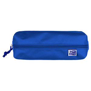 Oxford Schlamper-Etui, Polyester, rechteckig, groß, blau