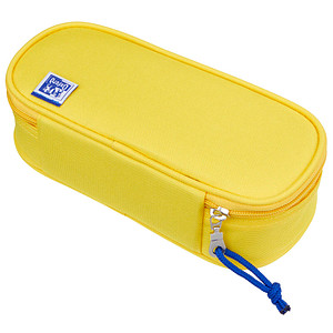 Oxford Schlamper-Etui, Polyester, oval, gelb
