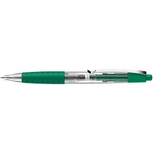 10 Schneider Gelion+ Gelschreiber grün/schwarz - transparent 0,4 mm, Schreibfarbe: grün