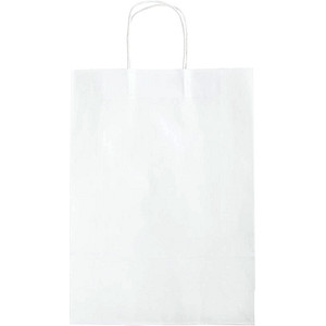 15 folia Tragetaschen XL weiß 31,0 x 42,0 cm