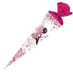Nestler Tradition in Emotion Schultüte Blumenfee mehrfarbig