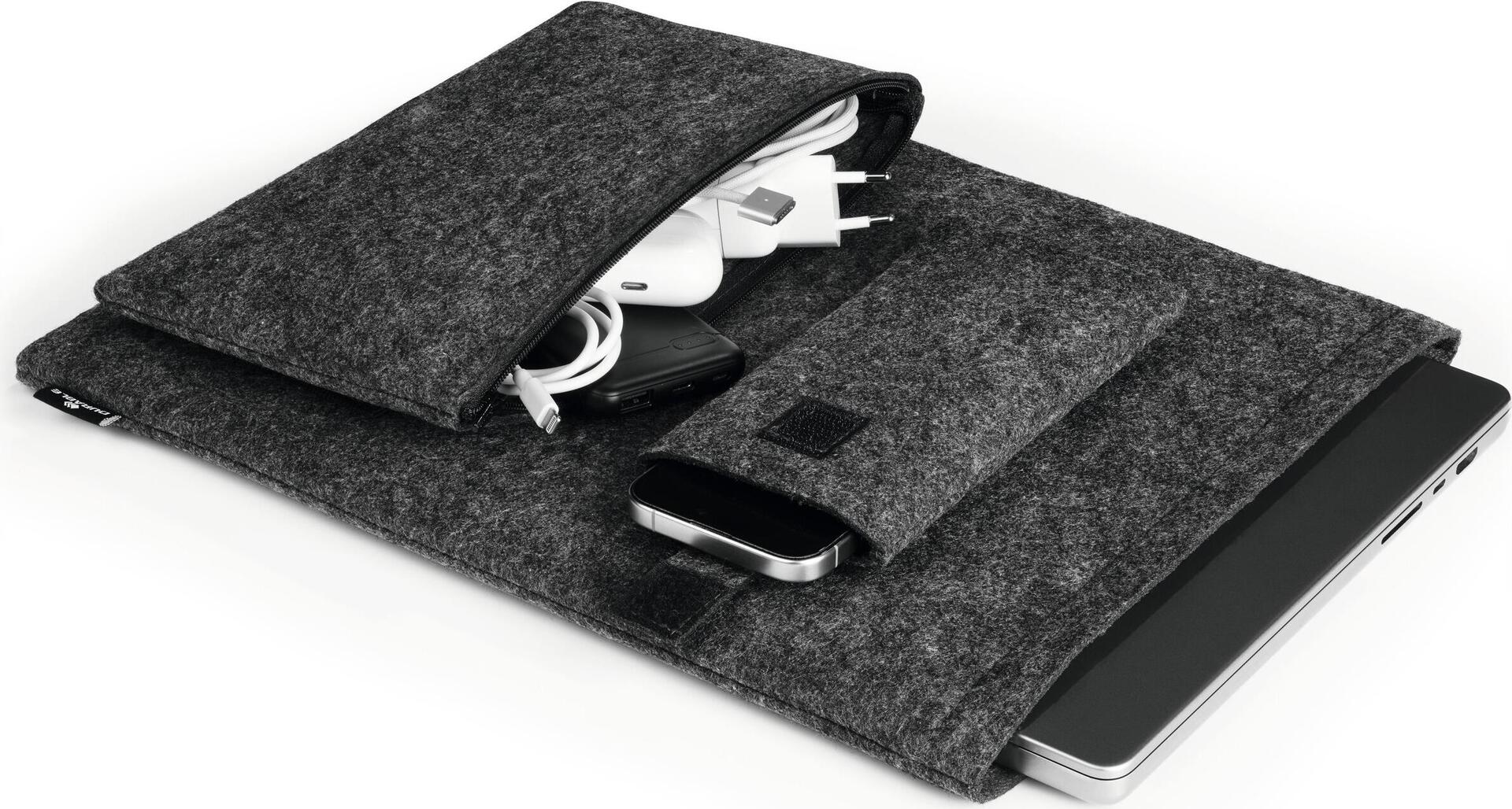 DURABLE Laptophülle MultiBag EFFECT, 16,4", PET-Filz, grau