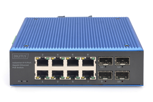 DIGITUS Switch 8+4 -Port Gigabit  Ethernet PoE