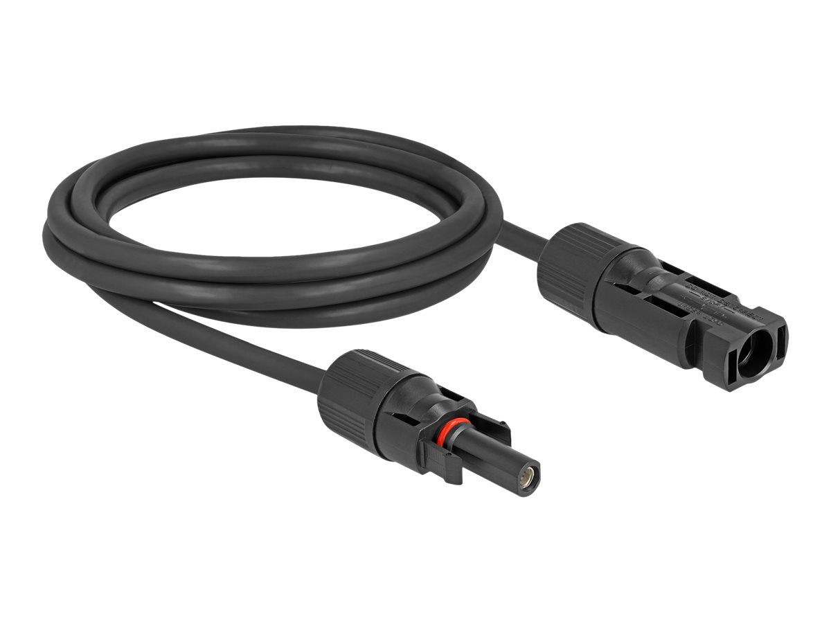 DELOCK DL4 Solar Kabel4mm  Stecker zu Buchse 5m schwarz