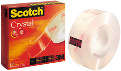 3M Scotch Klebefilm Crystal Clear 600, 19 mm x 25 m