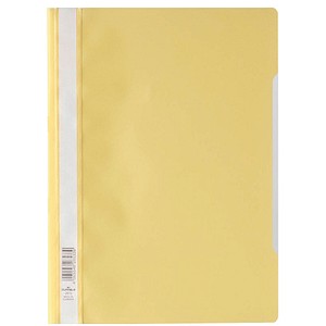 10 DURABLE Schnellhefter Kunststoff gelb DIN A4