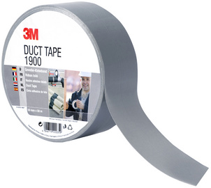 3M Scotch 1900 Economy Gewebeband, 50 mm x 50 m, schwarz anpassungsfähig, mit e