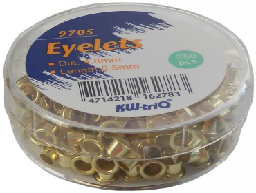 Ösen 5,5mm verkupfert - 250 Stück