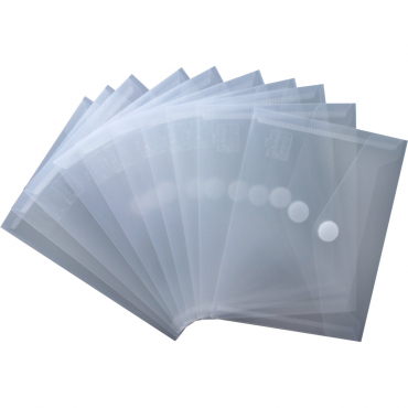 Dokumententaschen Sammelmappen Sichttaschen A6 quer transparent natur- Dokumentenmappe mit Klappe und Klettverschluss - 10 Stück Dokumententaschen Sammelmappen Sichttaschen A6 quer transparent natur- Dokumentenmappe mit Klappe und Klettverschluss - 10 Stück