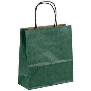 50 VP Tragetaschen Toptwist grün 19,0 x 21,0 cm