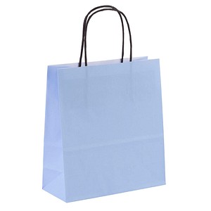 50 VP Tragetaschen Toptwist hellblau 19,0 x 21,0 cm
