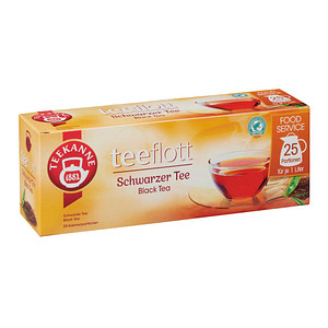 TEEKANNE teeflott Schwarztee Tee 25 Portionen