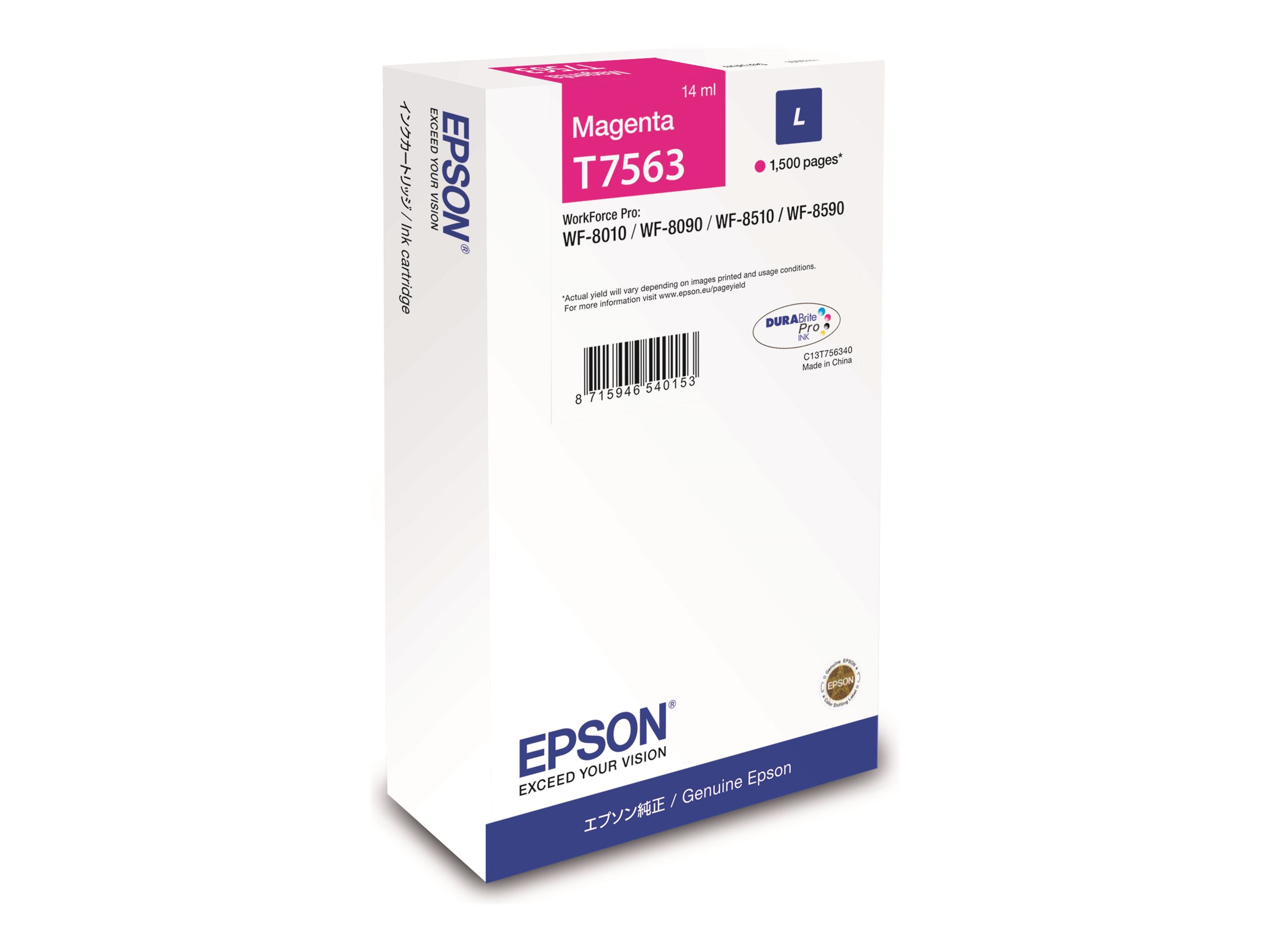 EPSON Ink Cart/T7563 L 14ml MG