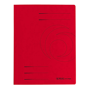 herlitz Schnellhefter Quality Karton rot DIN A4