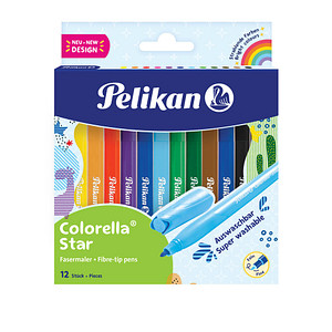 Pelikan Fasermaler colorella star, 12er Kartonetui