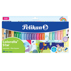 Pelikan Fasermaler colorella star, 18+6 Kartonetui