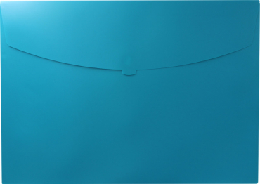 EXXO by HFP Action Wallet - Premium Dokumententasche Sammelmappe A2 quer mit Klettverschluss in opak, Farbe: türkis - 5 Stück