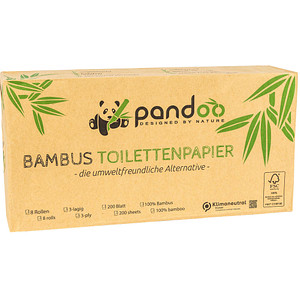 pandoo Toilettenpapier 3-lagig 8 Rollen