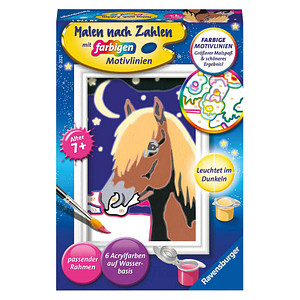 Ravensburger Malen-nach-Zahlen Treues Pferd mehrfarbig