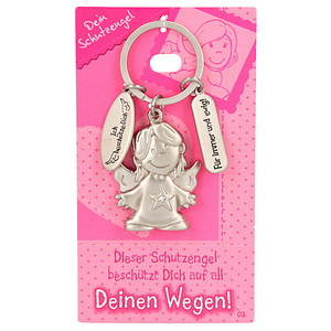 DEPESCHE Schlüsselanhänger 002 Schutzengel silber