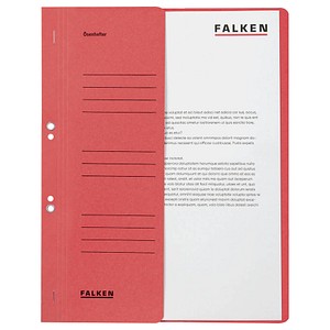50 FALKEN Ösenhefter Karton rot DIN A4