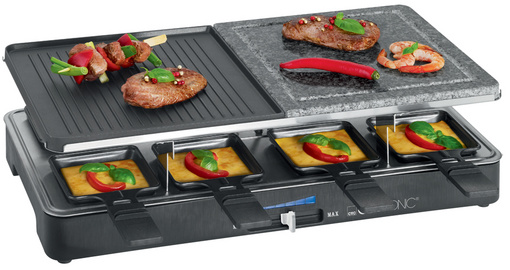 CLATRONIC Raclette-Grill RG 3518, mit heißem Stein