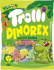 Trolli Fruchtgummi DINO REX, 150 g Beutel Trolli Fruchtgummi DINO REX, 150 g Beutel