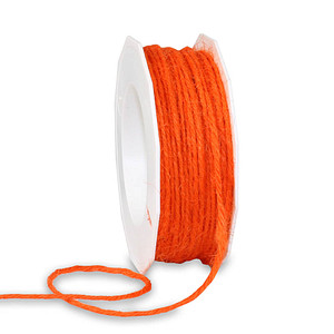 PRÄSENT Kordel Jute matt orange 2,0 mm x 25,0 m
