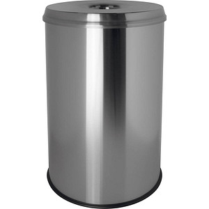 helit Edelstahl-Papierkorb "the guardian", 50 Liter, silber