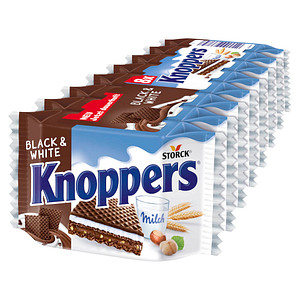 Knoppers® Black & White   Haselnuss-Schnitten 8 St.